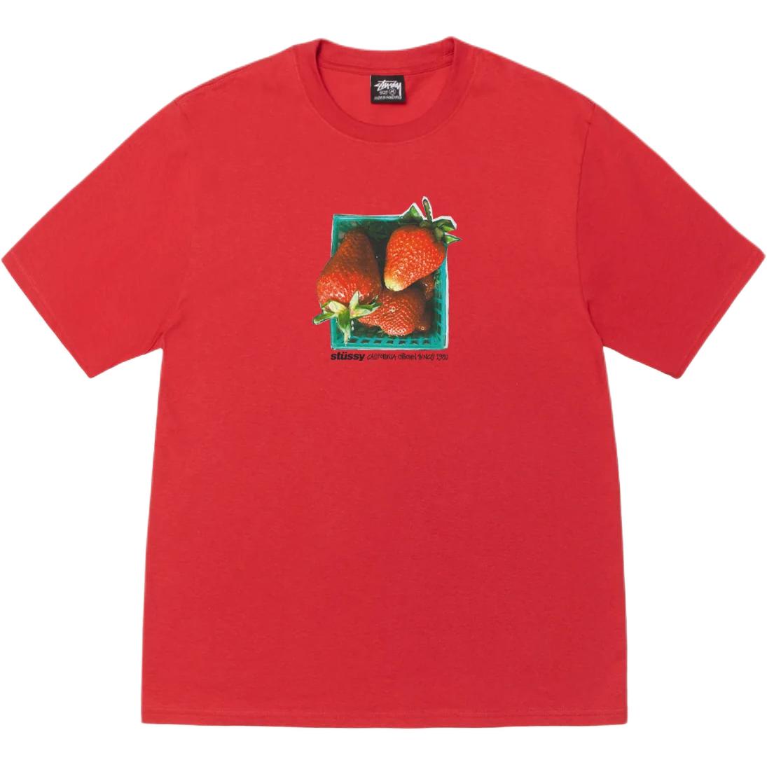 Футболка Berries Stussy, красный