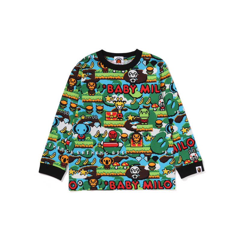 

Футболка с длинными рукавами для детей A BATHING APE, Multicolor MLX