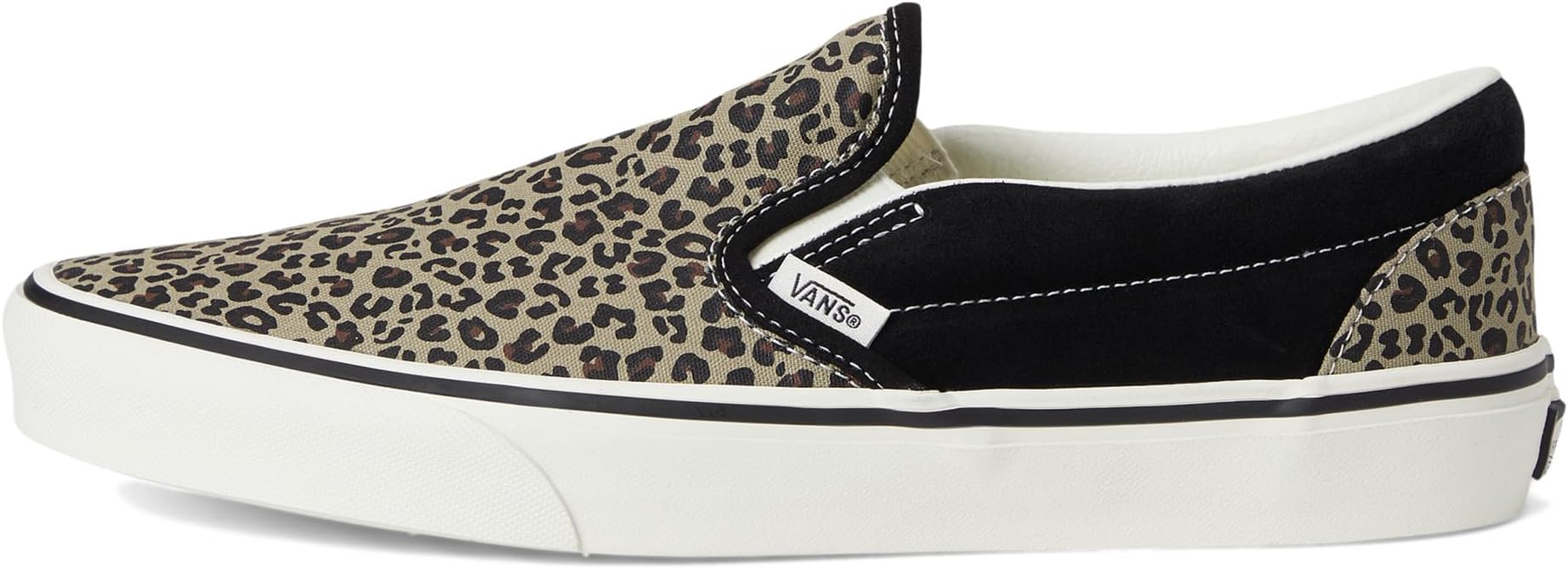 Кроссовки Vans Classic Slip-On, цвет Black/Leopard — фото 4