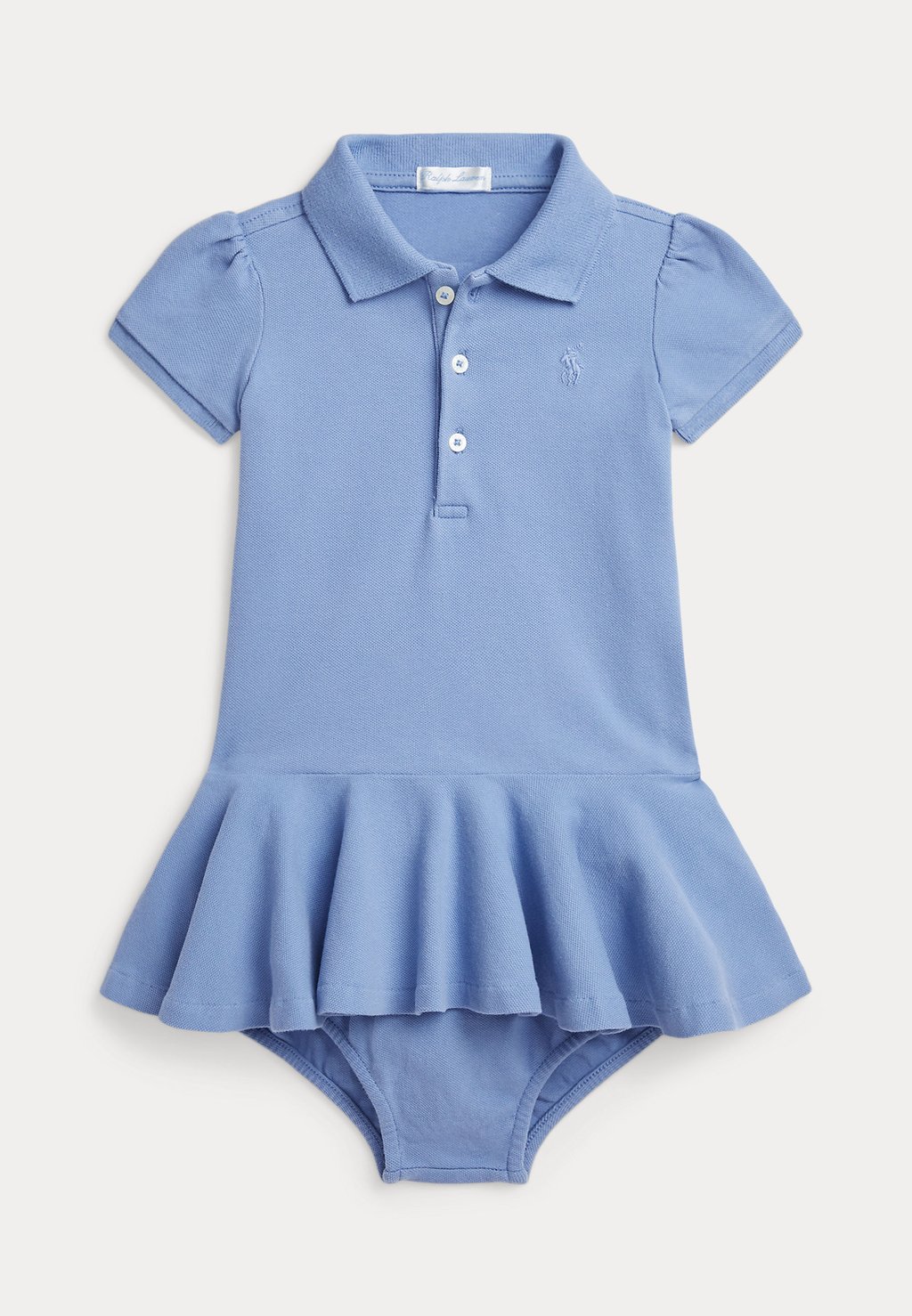 

Повседневное платье STRETCH MESH POLO DRESS & BLOOMER Ralph Lauren, светло-голубой