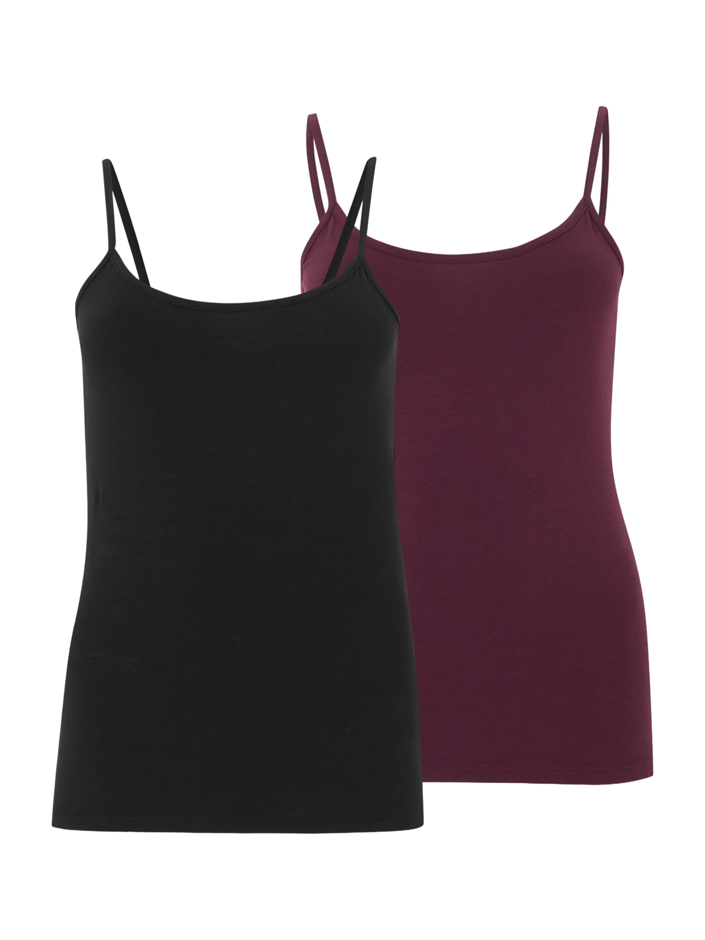 

ONLY Топ 'ONLLOVE' в цвете Berry, Black