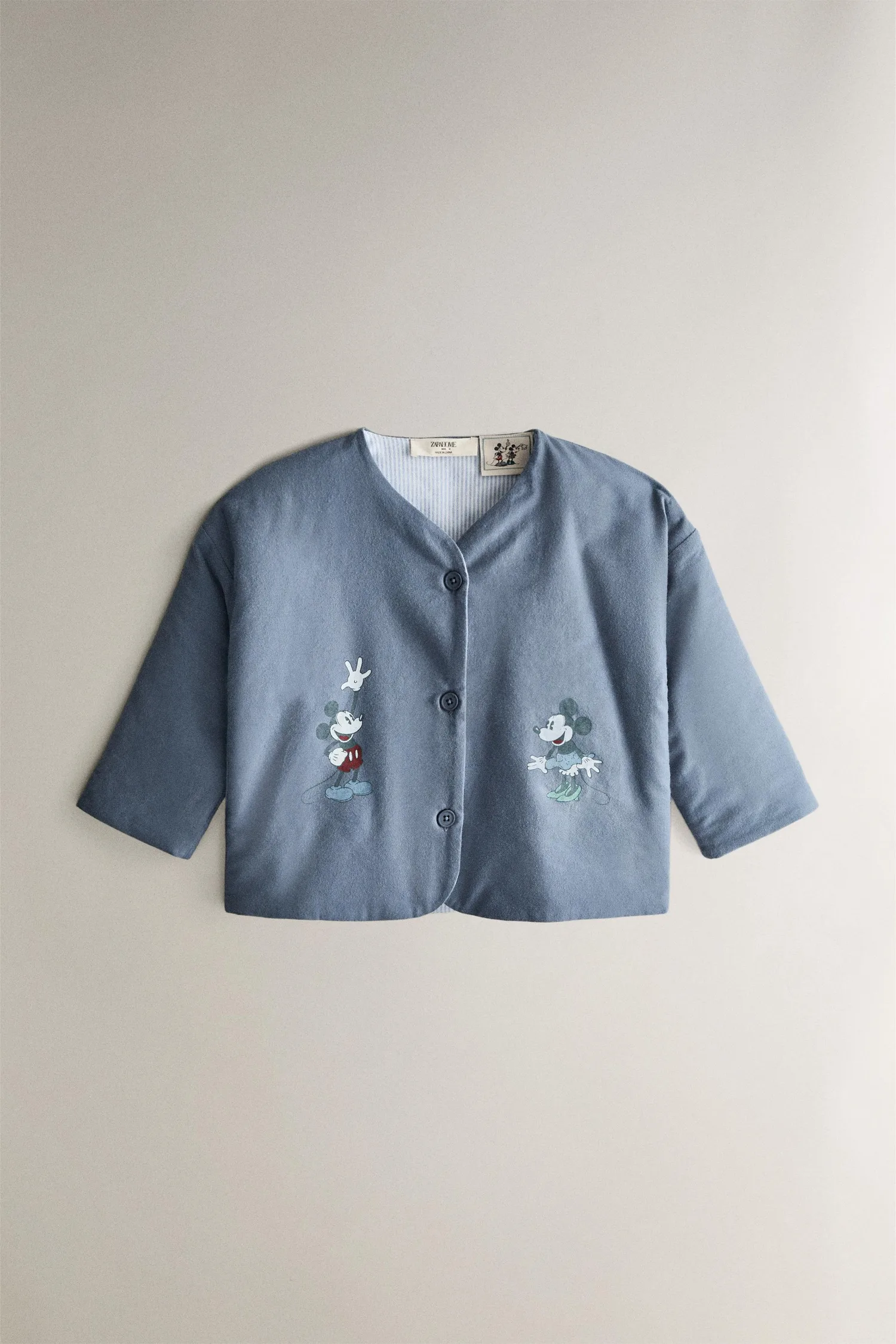 Детская куртка микки и минни ©disney Zara, синий