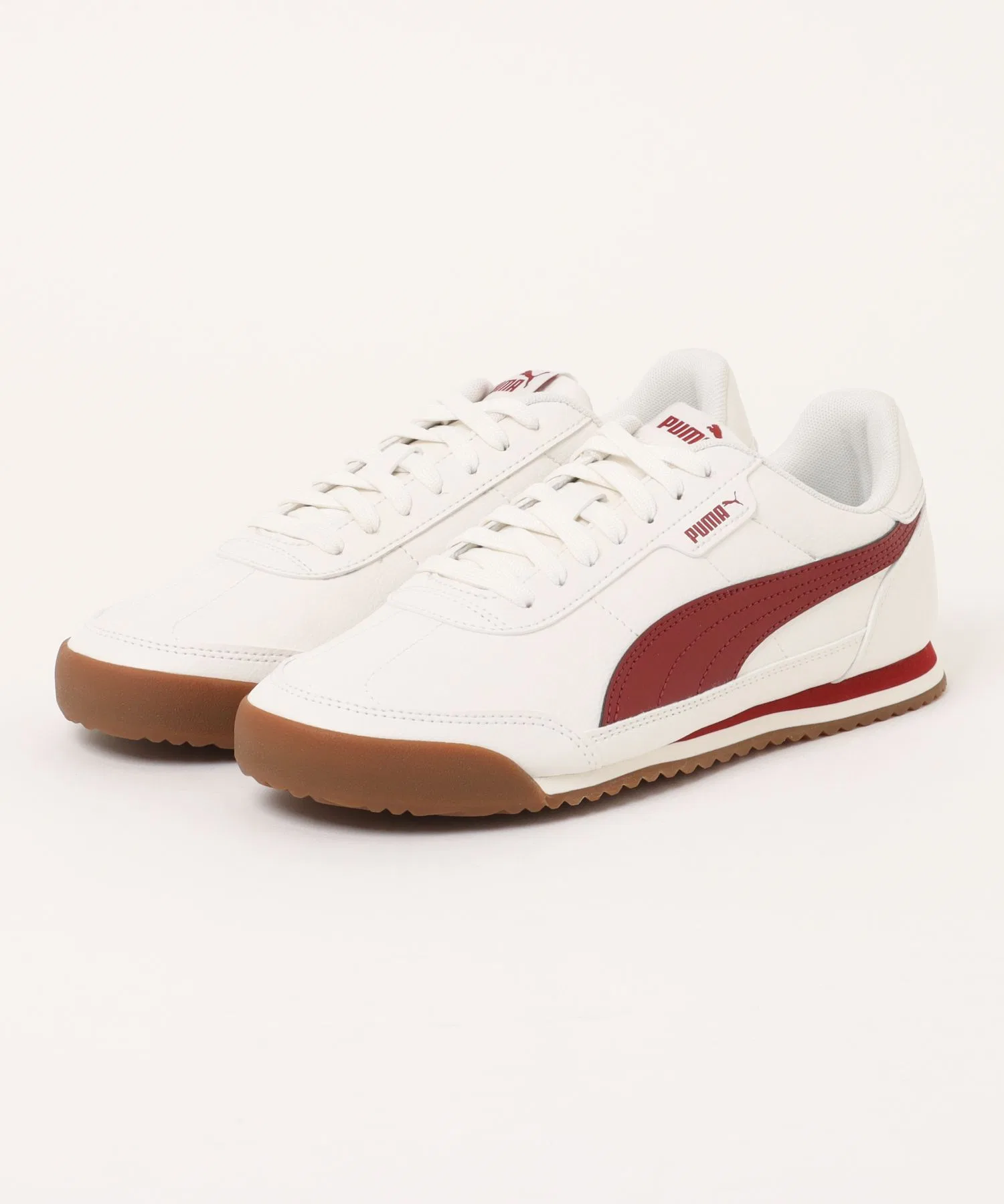 Мужские кроссовки PUMA TURINO 2 лёгкие бело-красные