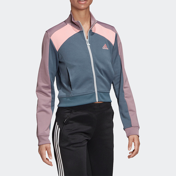 Женское укороченное пальто остатки синий Adidas — фото 4