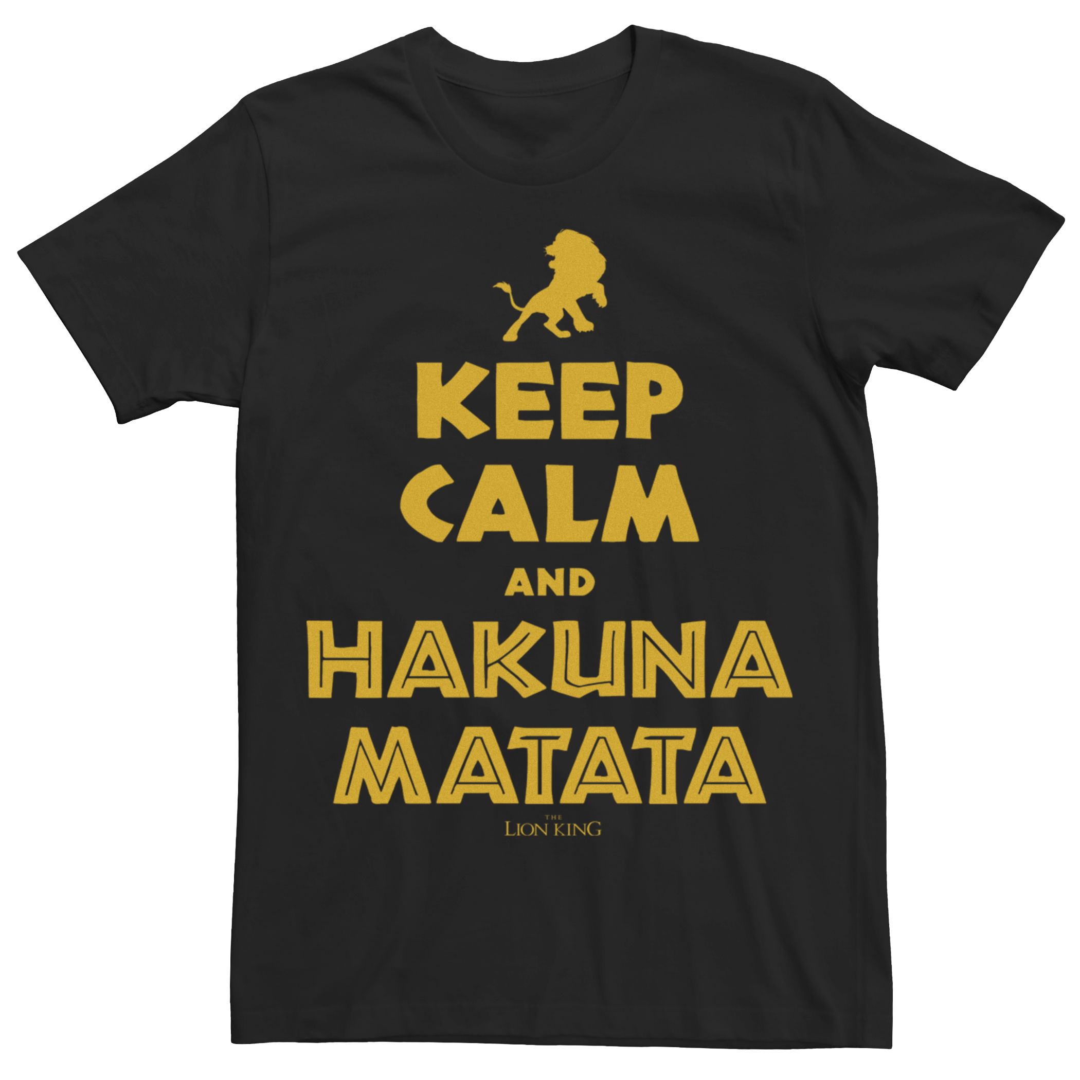 

Мужская футболка Disney's The Lion King Simba Keep Calm And Hakuna Matata Licensed Character