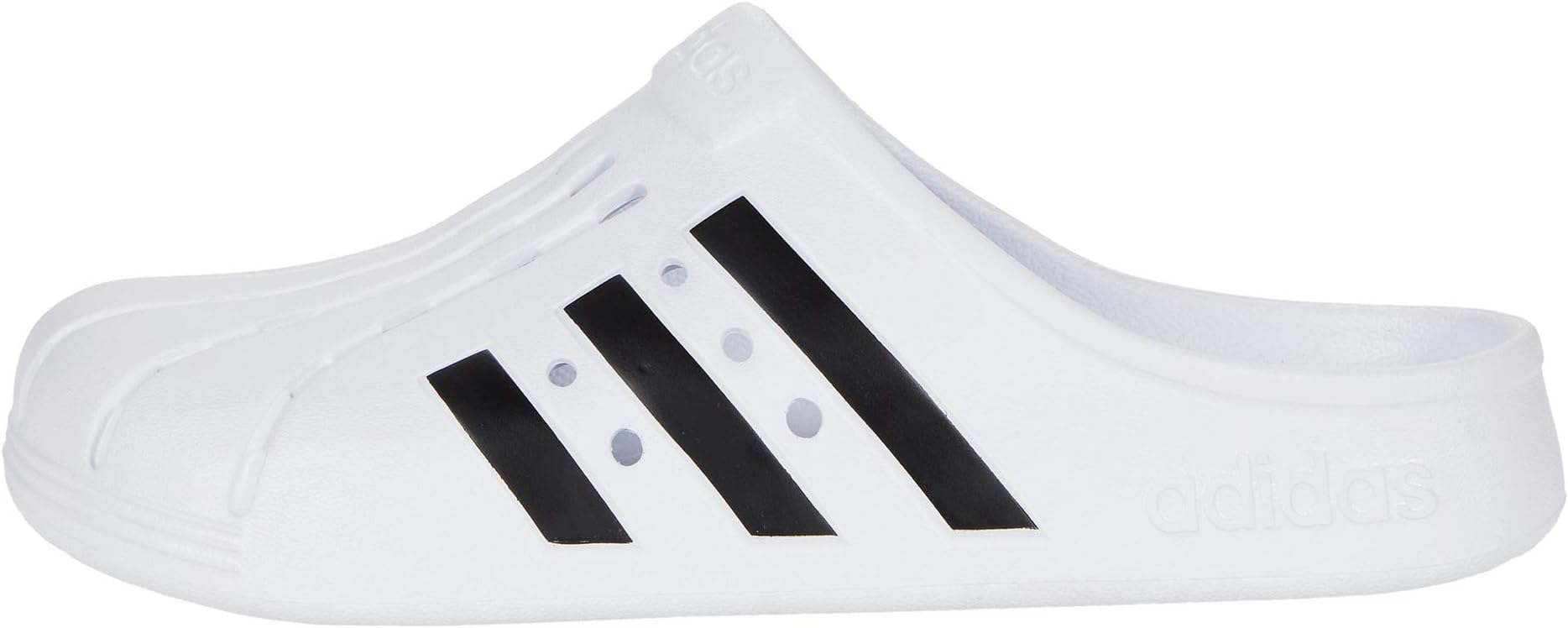 Сабо Unisex Adidas Adilette Clog, Footwear White/Core Black/Footwear White — фото 4