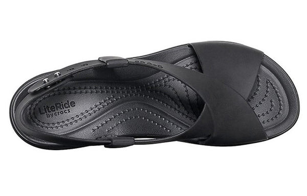 Сандалии brooklyn cozy non-slip sports black sandals Crocs, черный — фото 4