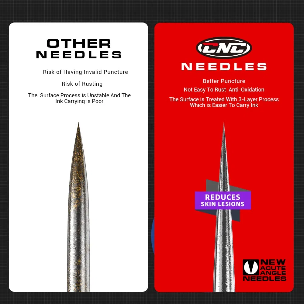 Набор из 20 профессиональных тату-игл CNC Cartridge Needles #10 Bugpin 7 Round Shader M-Taper Cnc — фото 3