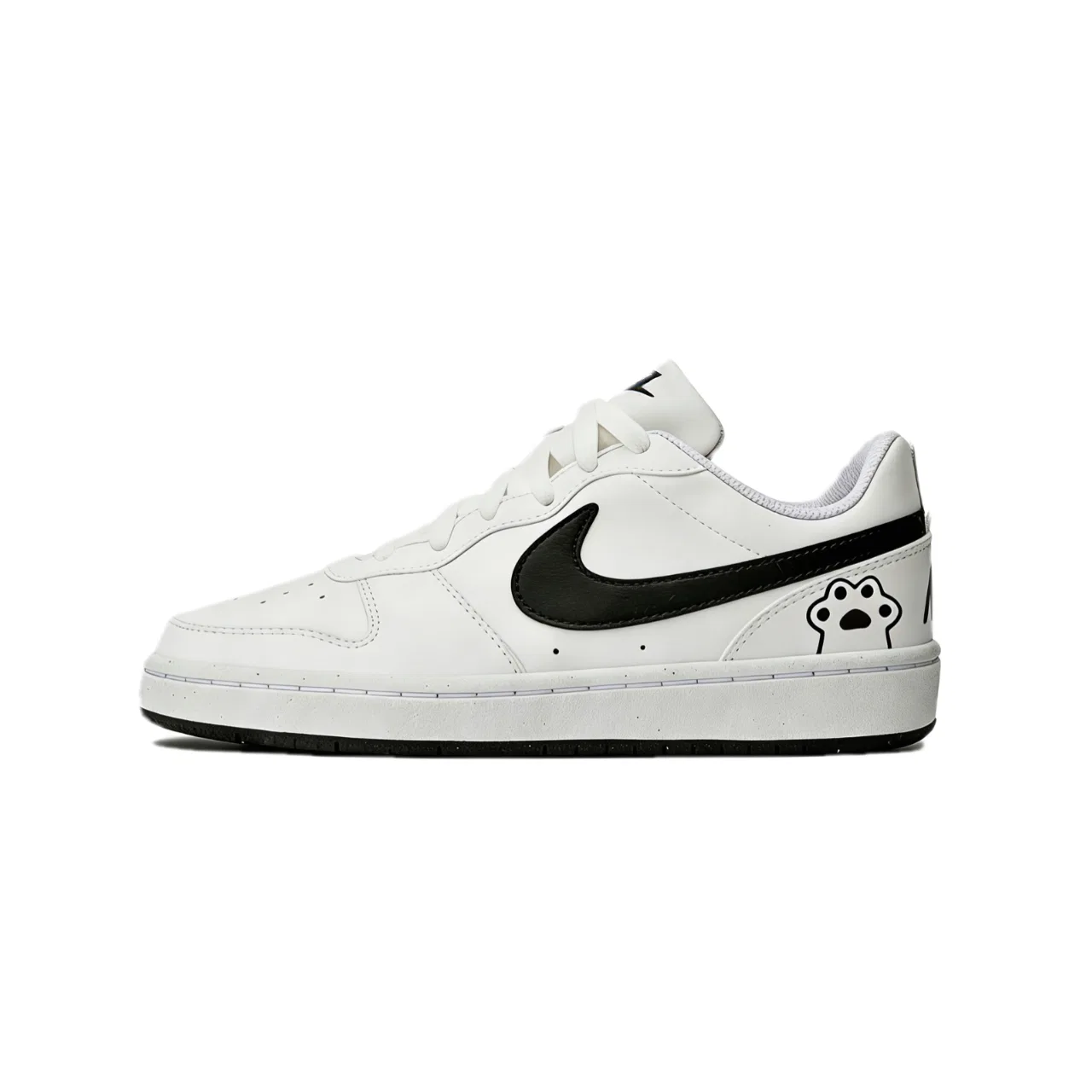 Кроссовки для скейтбординга Court Borough Synthetic Leather Low top Kids', подростковые Nike, White
