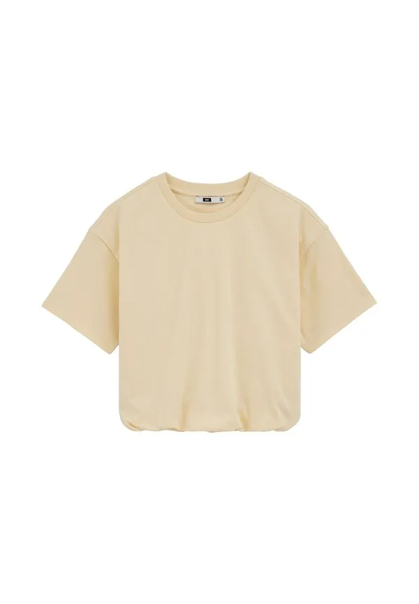 Простая футболка We Fashion, Light Yellow — фото 4