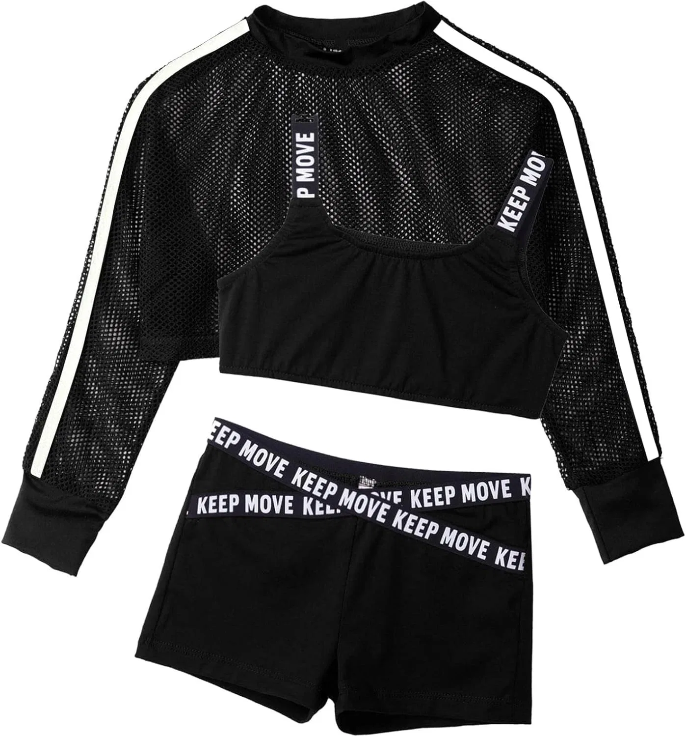 Детский спортивный костюм Jhaoyu, из 3 предметов, Black