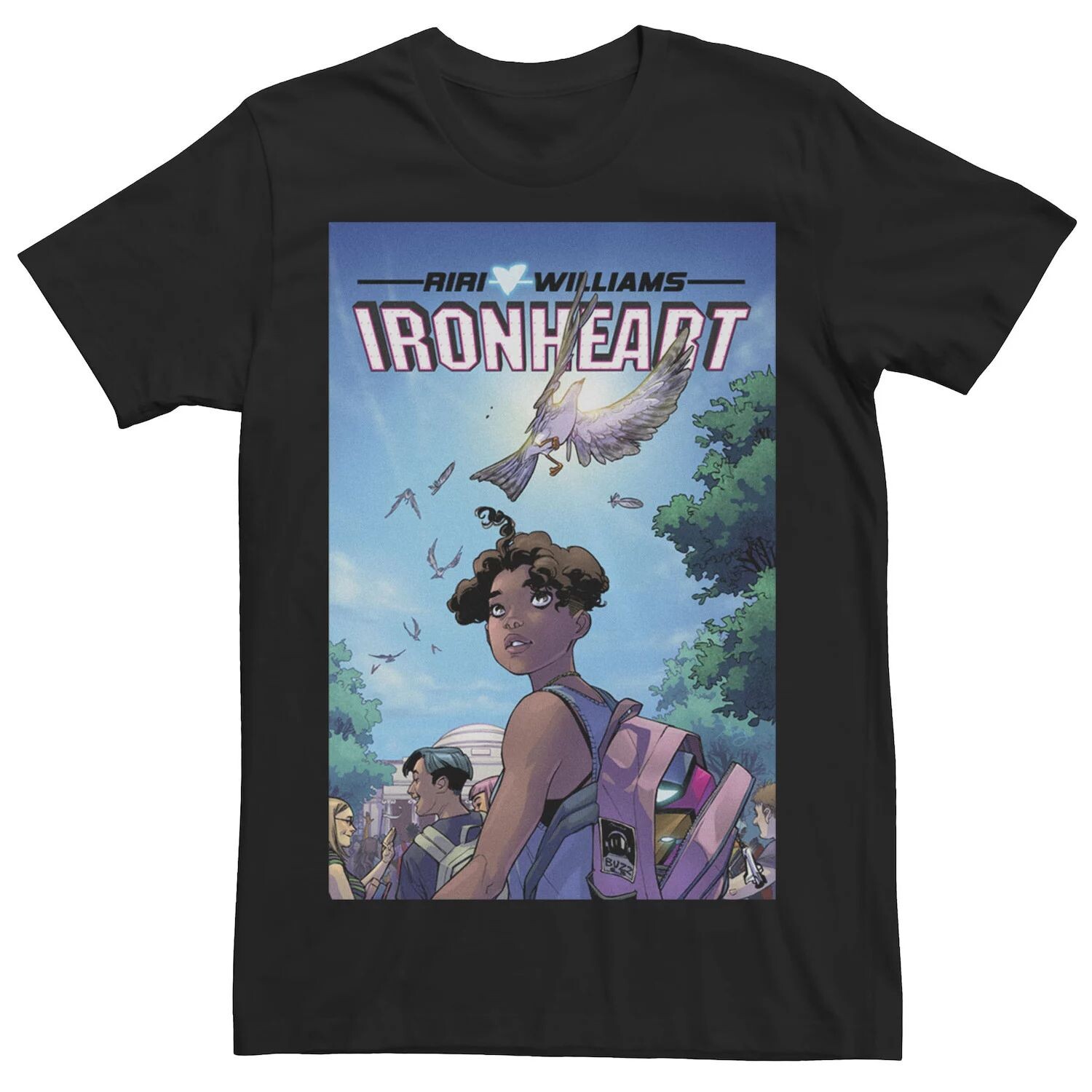 

Мужская футболка с обложкой комиксов Marvel Ironheart Kidnapping Of Daija Licensed Character