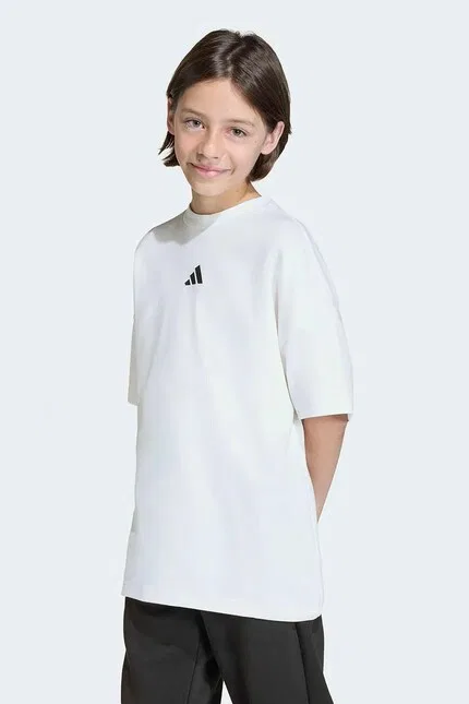 Футболка детская с коротким рукавом Adidas, белый — фото 4