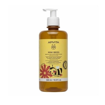 

Mini Bees Gentle Kids гель для душа и волос с календулой и медом 500 мл Apivita