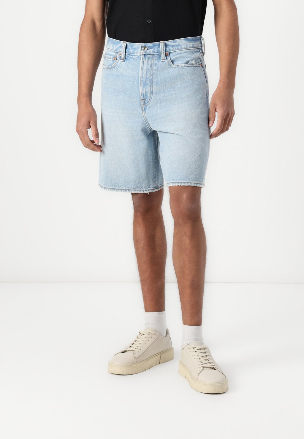

Джинсовые шорты BAGGY Abercrombie & Fitch, синий