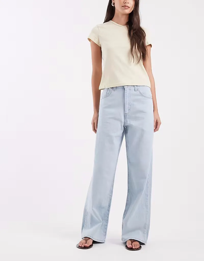 Джинсы Levi's Cinch Baggy в отбеленном варианте, bleach wash синий