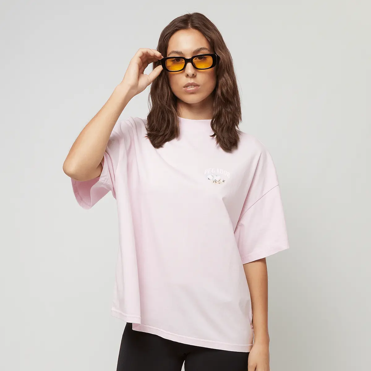 

Футболка Pegador Lucia Heavy Oversized Tee, розовый/желтый/белый