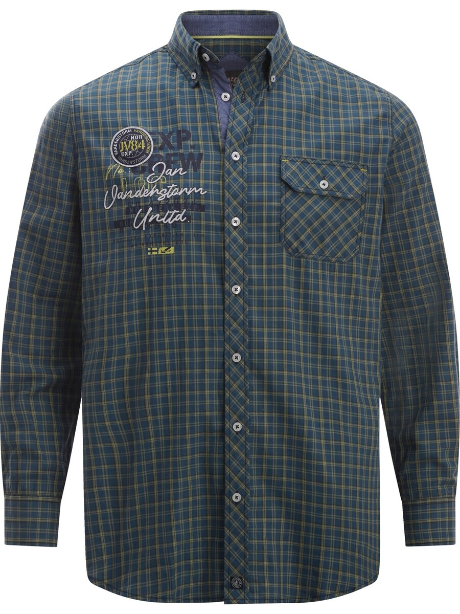 

Рубашка на пуговицах Comfort fit Jan Vanderstorm Pertavin, цвет Navy/Dark blue
