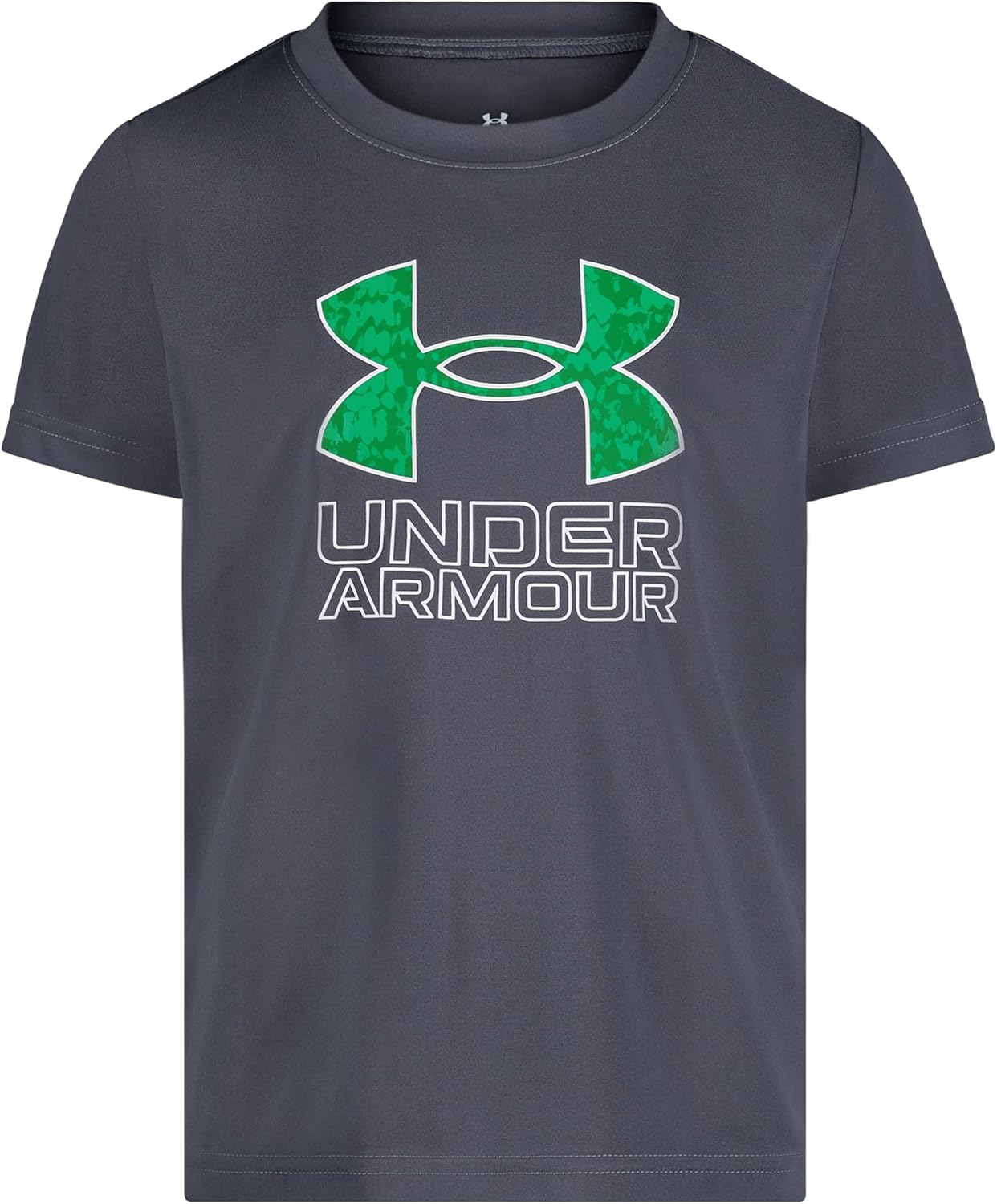 

Футболка Under Armour для мальчиков, круглый вырез, легкая и дышащая, Downpour Gray