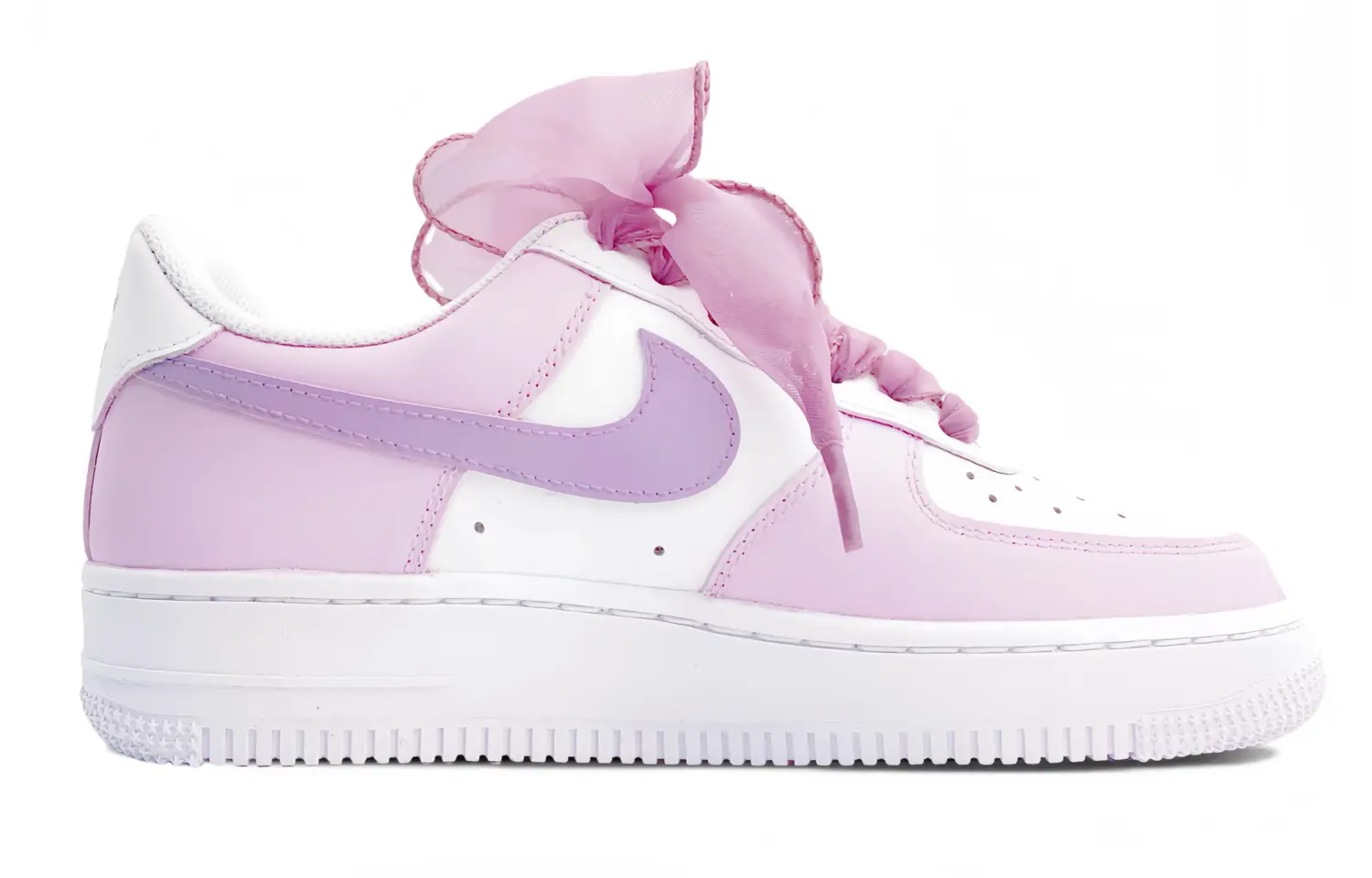 Кроссовки Nike Air Force 1 Skateboarding Shoes Women's Low-top Purple/Pink/White, фиолетовый — фото 2