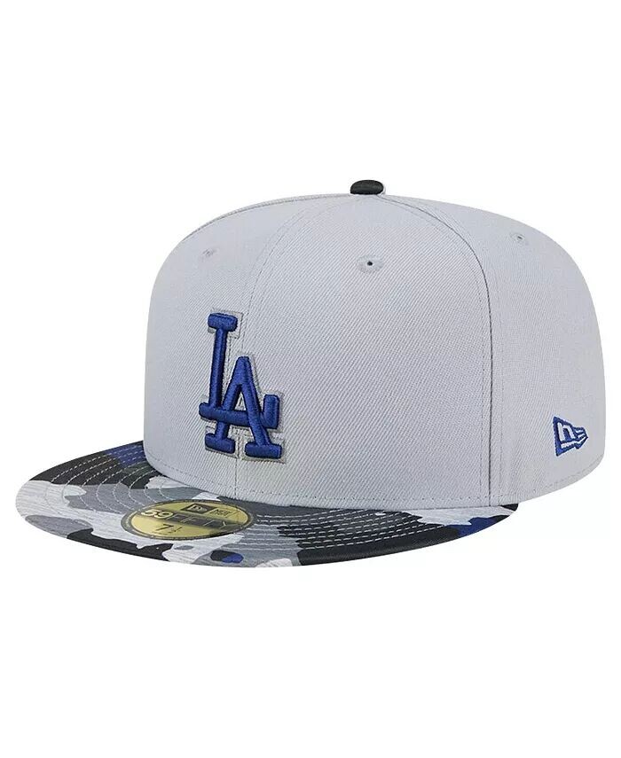 

Мужская серая приталенная кепка Los Angeles Dodgers Active Team Camo 59FIFTY New Era, серый