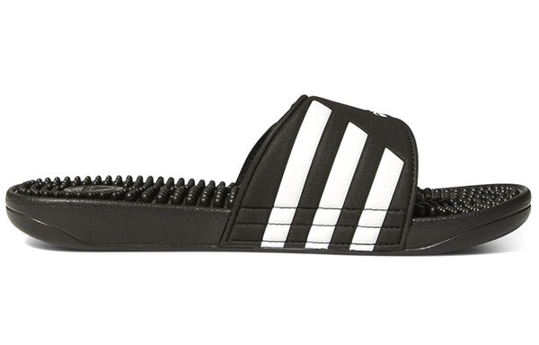 Тапочки adissage slides 'black white' Adidas, черный — фото 2