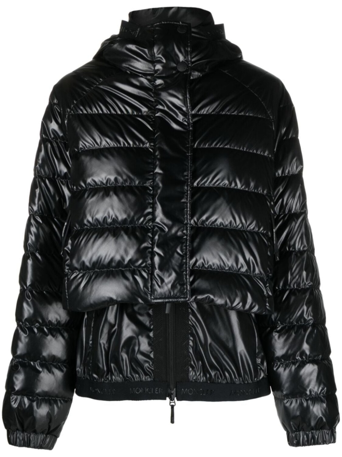 

Moncler стеганая куртка Criseide из рипстопа, черный
