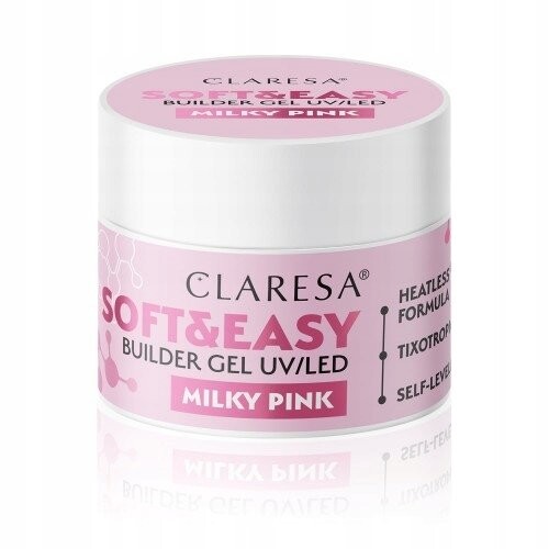 

Строительный гель, молочно-розовый, 90 г Claresa Soft&Easy