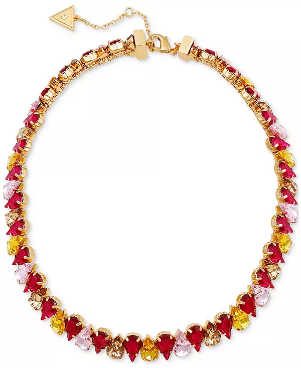 

Ожерелье-Воротник из граненых кристаллов Guess, gold