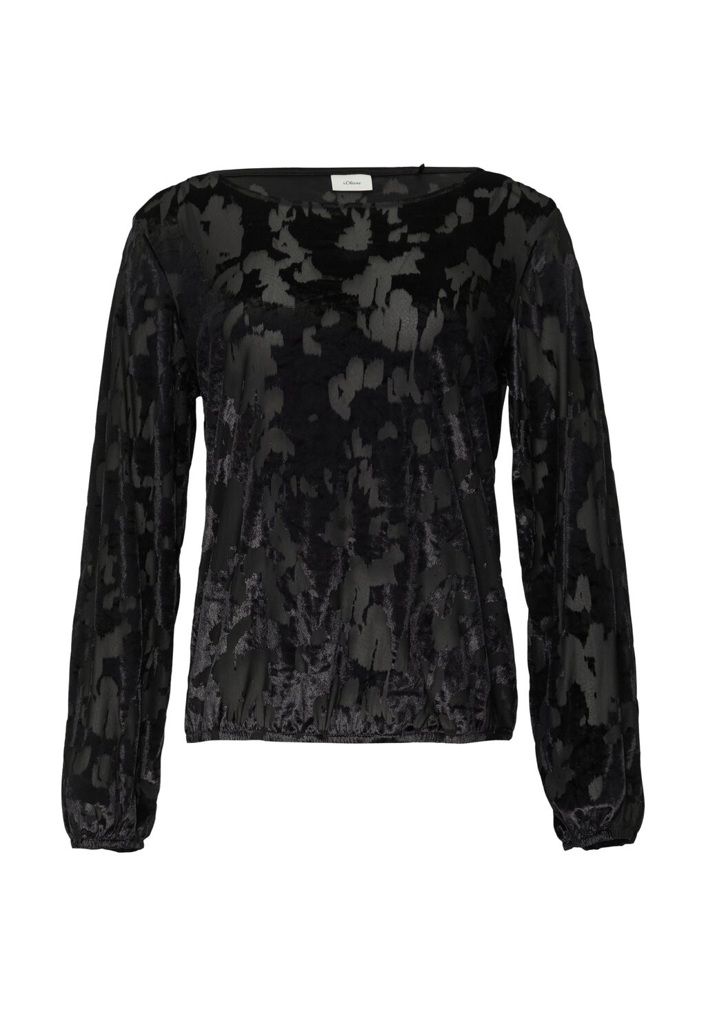 

Топ с длинными рукавами s.Oliver BLACK LABEL, черный