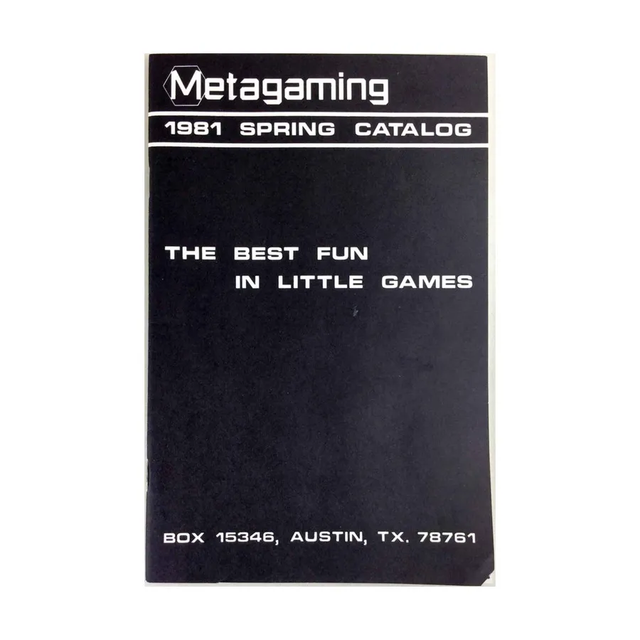 

Metagaming 1981 Spring Catalog, Interplay - The Metagamer Dialogues Magazine, мягкая обложка