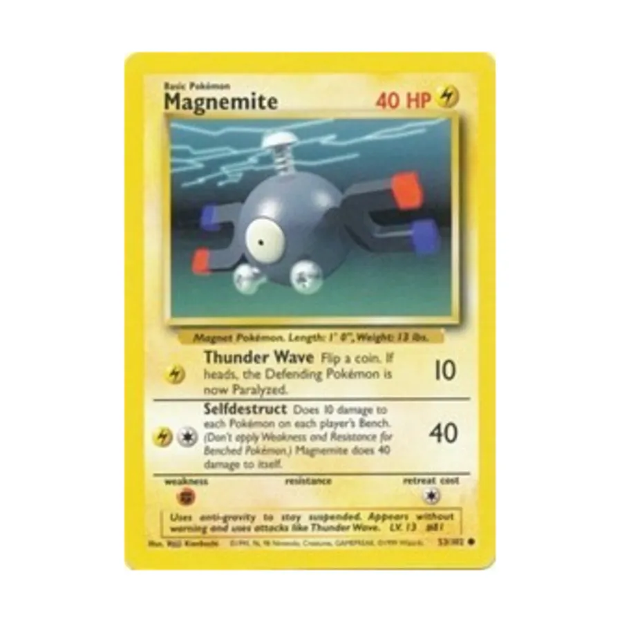 

CCG Магнемит (С) #53, Pokemon - Base Set - Singles