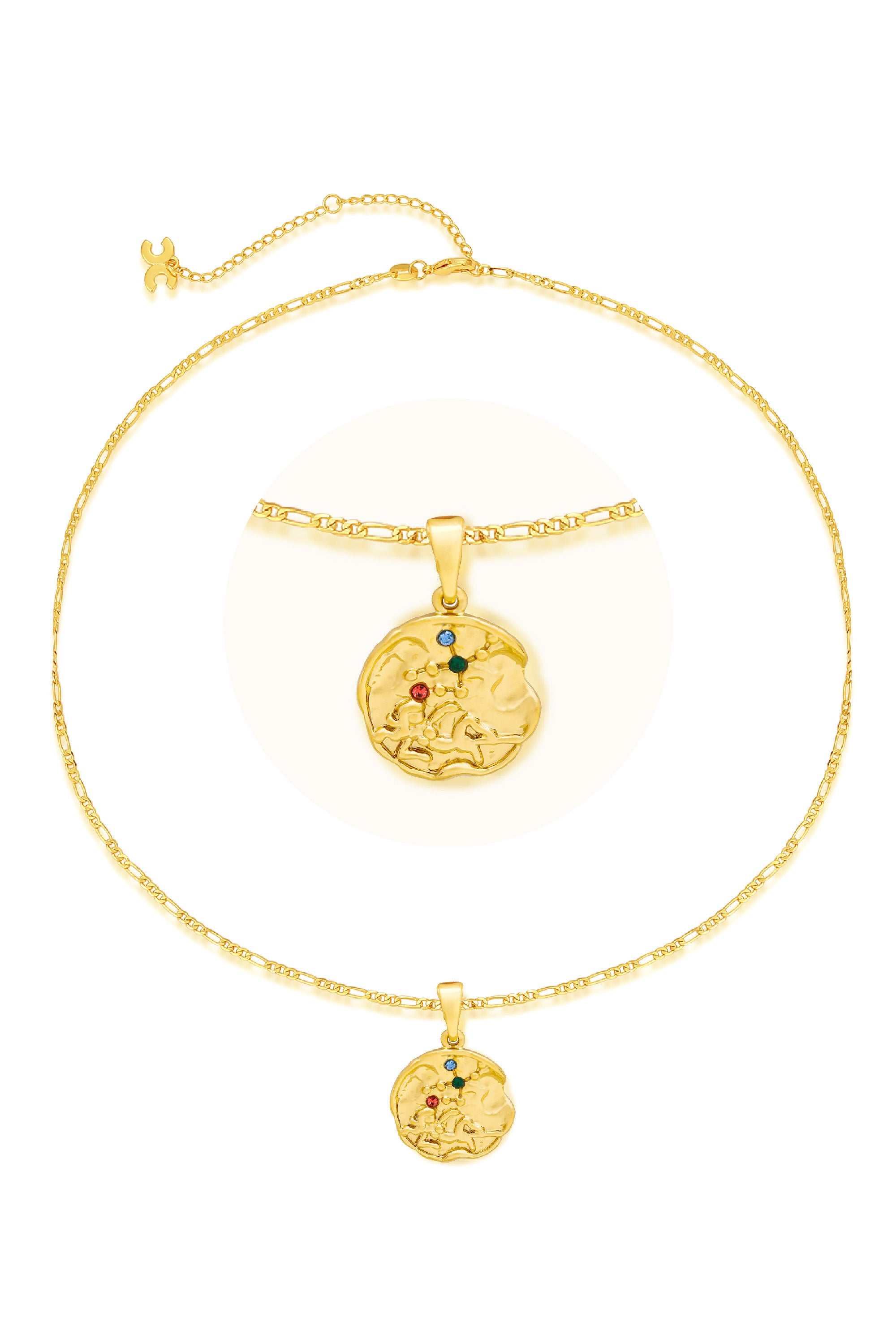 

Комплект из золотого скульптурного кулона со знаком зодиака - Овен Classicharms, Virgo