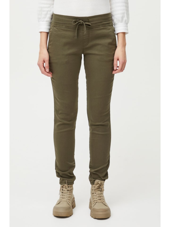 

Тканевые брюки PULZ Jeans, зеленый