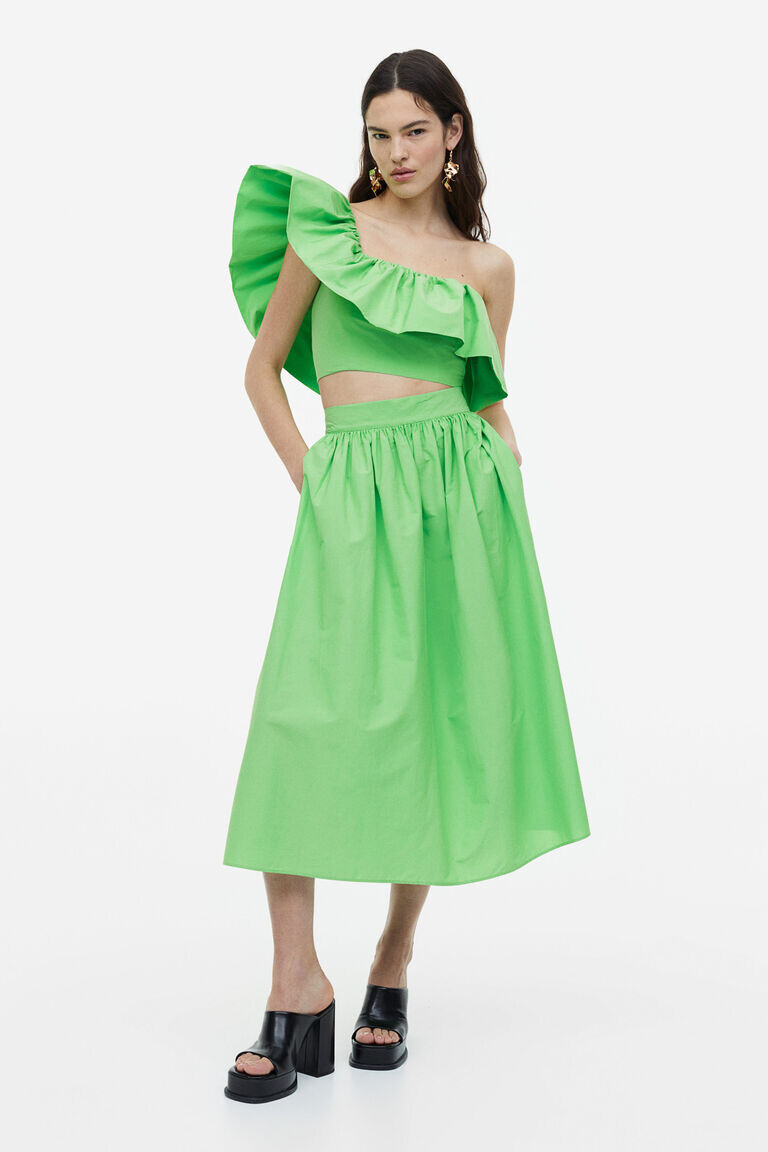 

Юбка-клеш H&M, зеленый