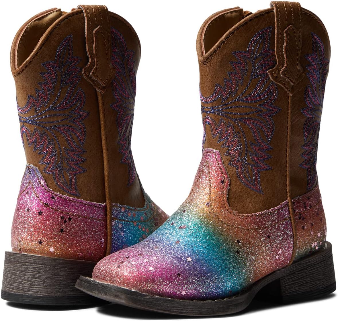 

Ковбойские сапоги Glitter Rainbow Roper, цвет Tan