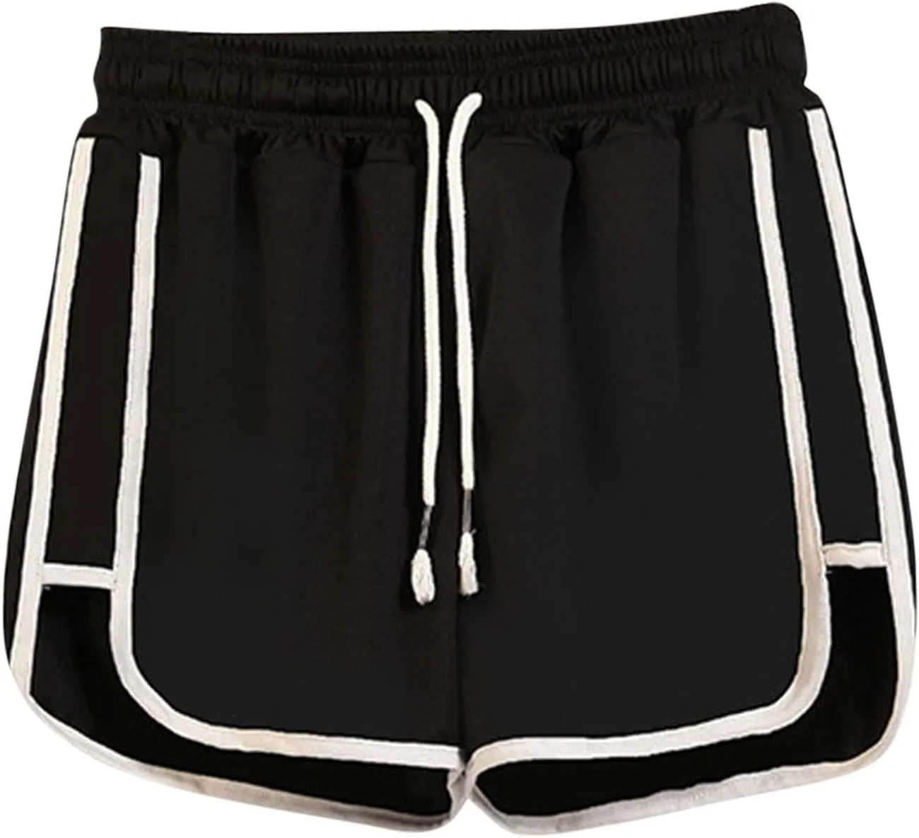 

Женские шорты Relaxed Fit для тренировок с эластичным поясом и шнурком tuduoms