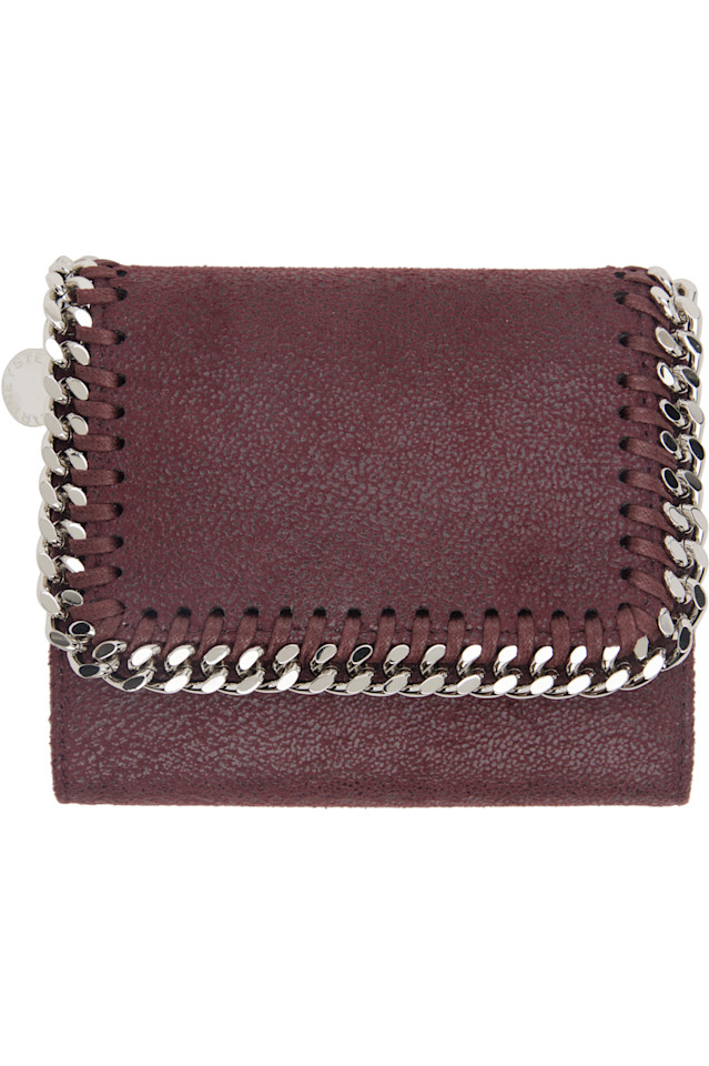 

Кошелек Falabella с клапаном маленький Stella Mccartney, цвет plum