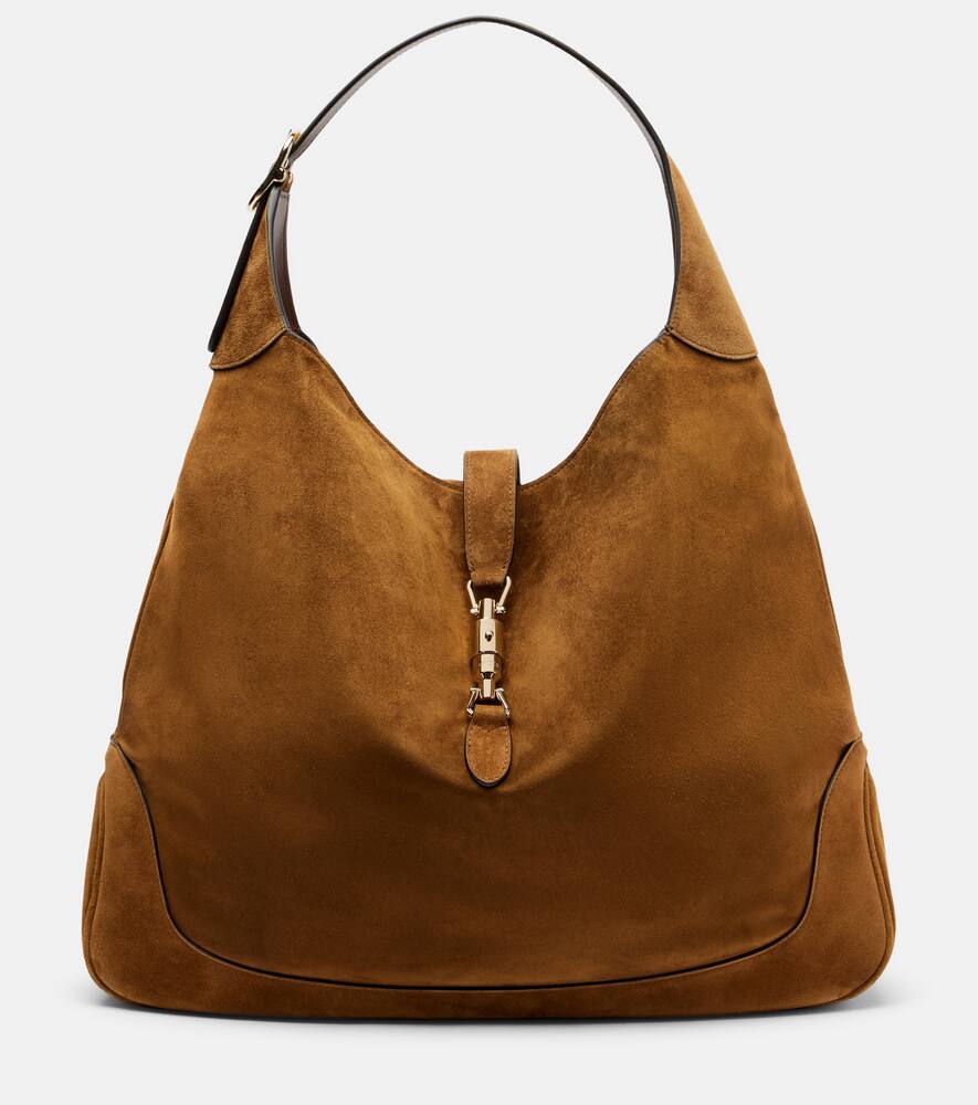 

Сумка-тоут Jackie 1961 большая из замши Gucci, Pepper Brown