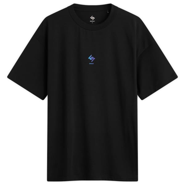 

Оверсайз футболка Represent 247, черный и фиолетовый фейд