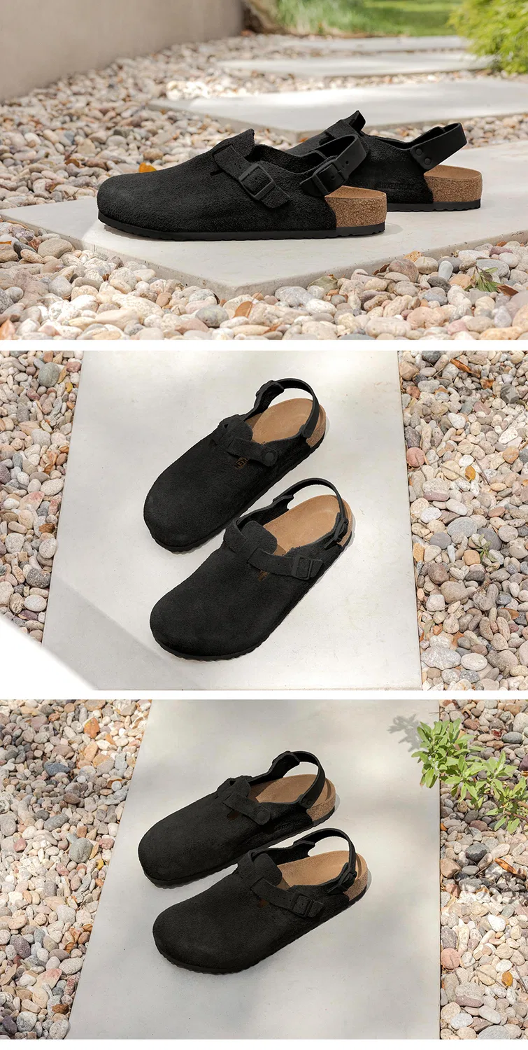 Мужские замшевые мюли Tokio Suede Leather чёрные от Birkenstock — фото 3