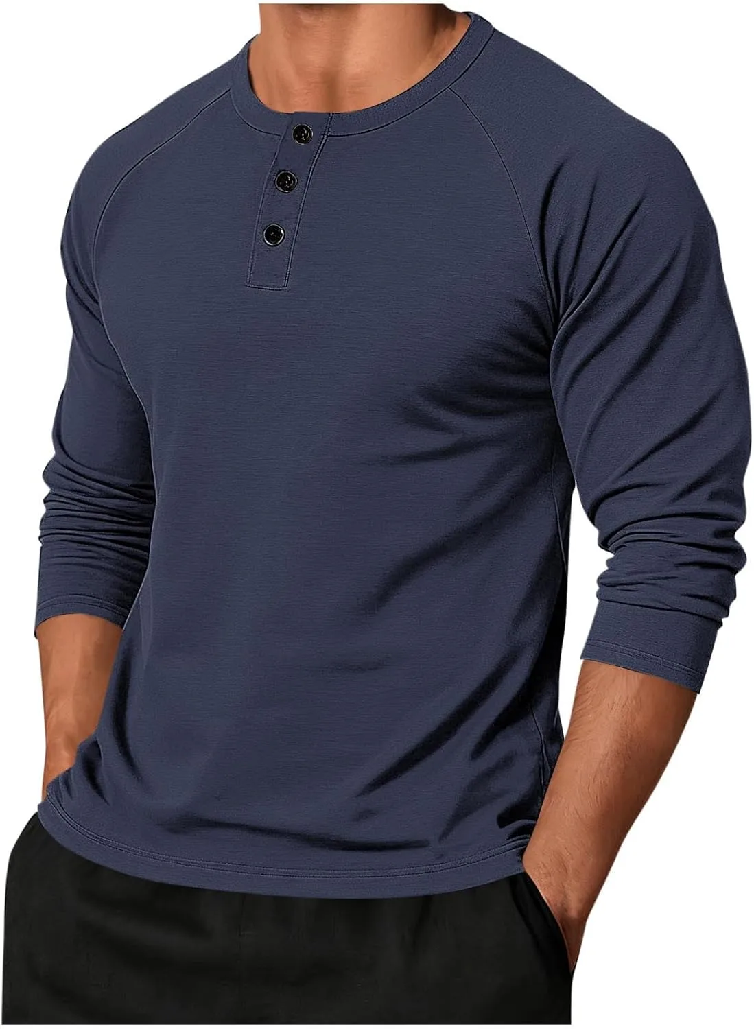 

Мужская футболка Henley Slim Fit с длинным рукавом Xiaojmake