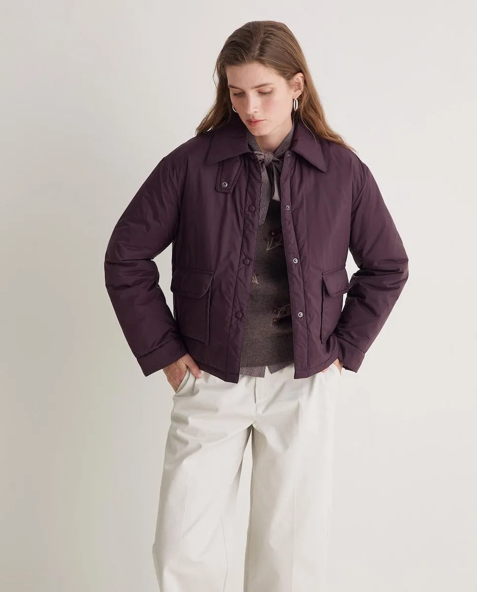 

Женская стеганая куртка с комбинированной водонепроницаемой застежкой Yerse, коричневый