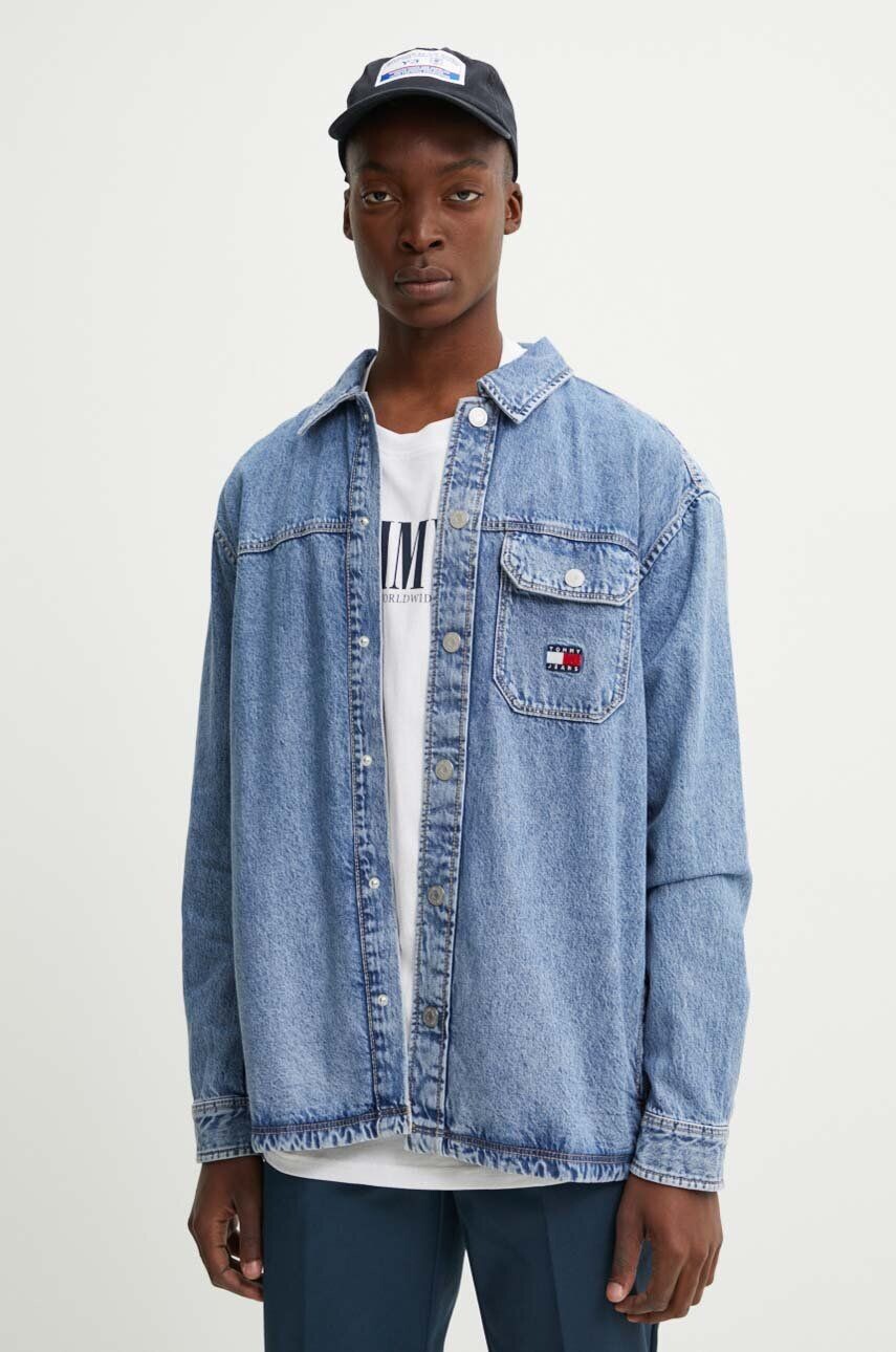 

Рубашка Томми Джинс Tommy Jeans, синий