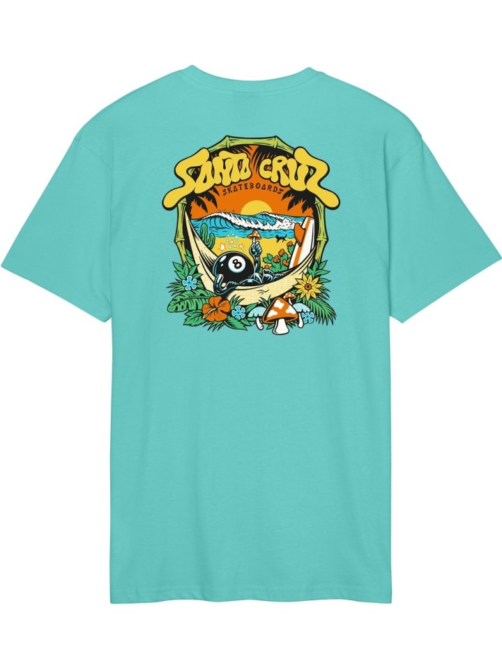 

Футболка Winkowski 8Baller Trip T-Shirt синего цвета Santa Cruz