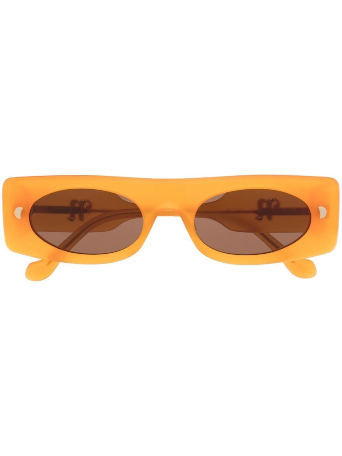 

Nanushka солнцезащитные очки Ruthie в квадратной оправе, оранжевый