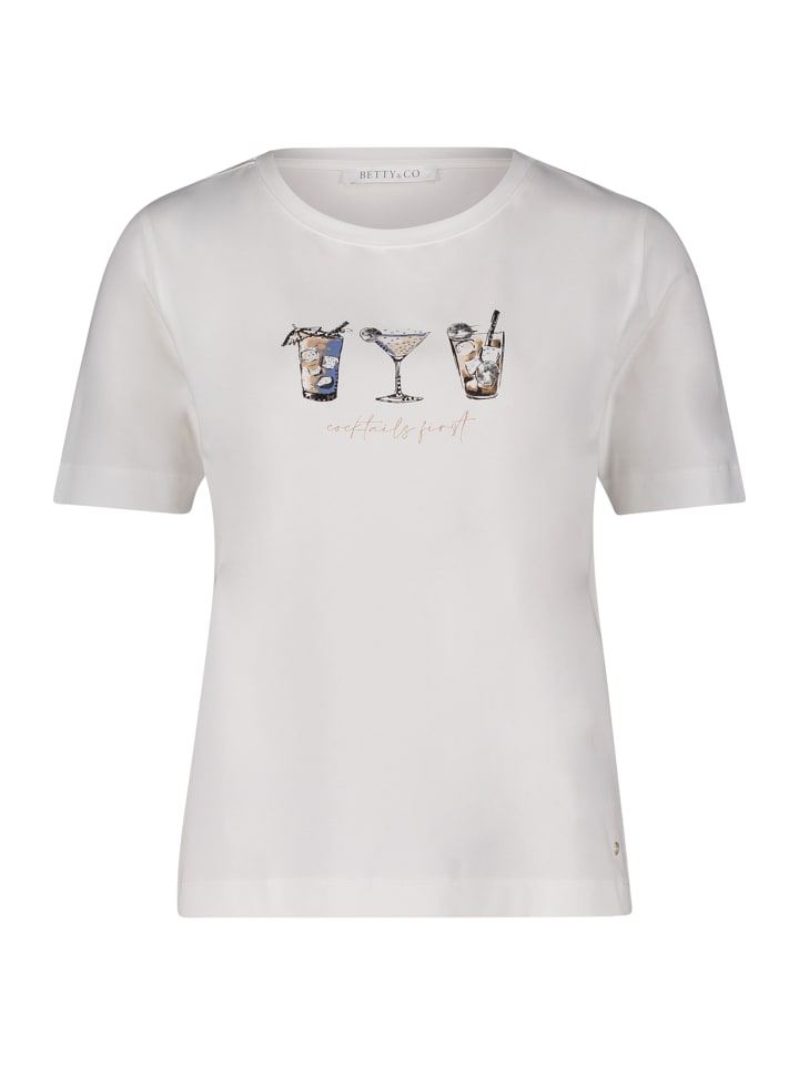 

Повседневная рубашка с принтом в кремово-коричневой гамме BETTY & CO