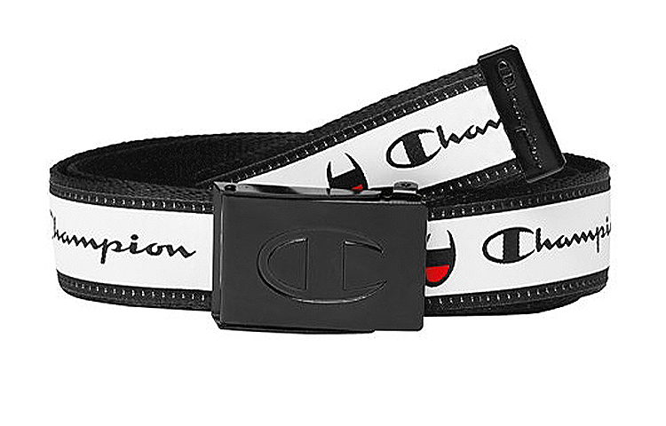 

Champion Кожаный ремень унисекс в бело-черной рамке, White Black Frame
