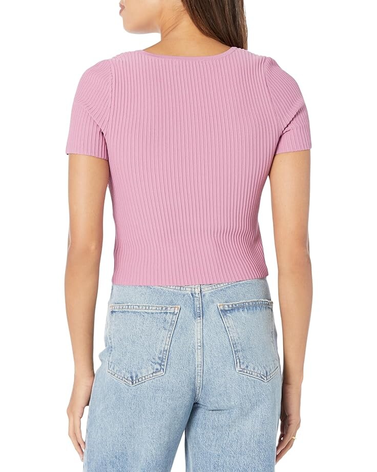 

Футболка Madewell Sculpt Ottoman Tee, цвет Shaded Pink