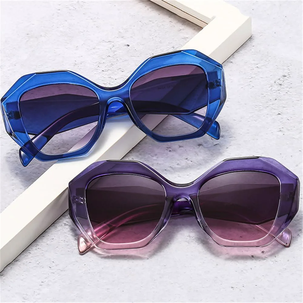 

Солнцезащитные очки UV400 - панк, большая оправа, градиентный оттенок, для женщин и мужчин, для бега и занятий спортом на открытом воздухе UYPTK, C6brown-brown